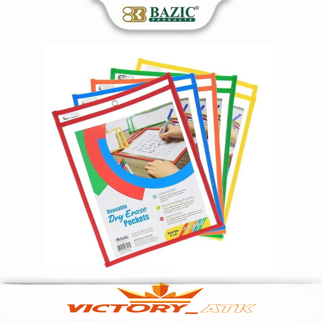 

Bazic Reusable Writing Pockets - Kantong Pelindung Kertas - 1 Pcs