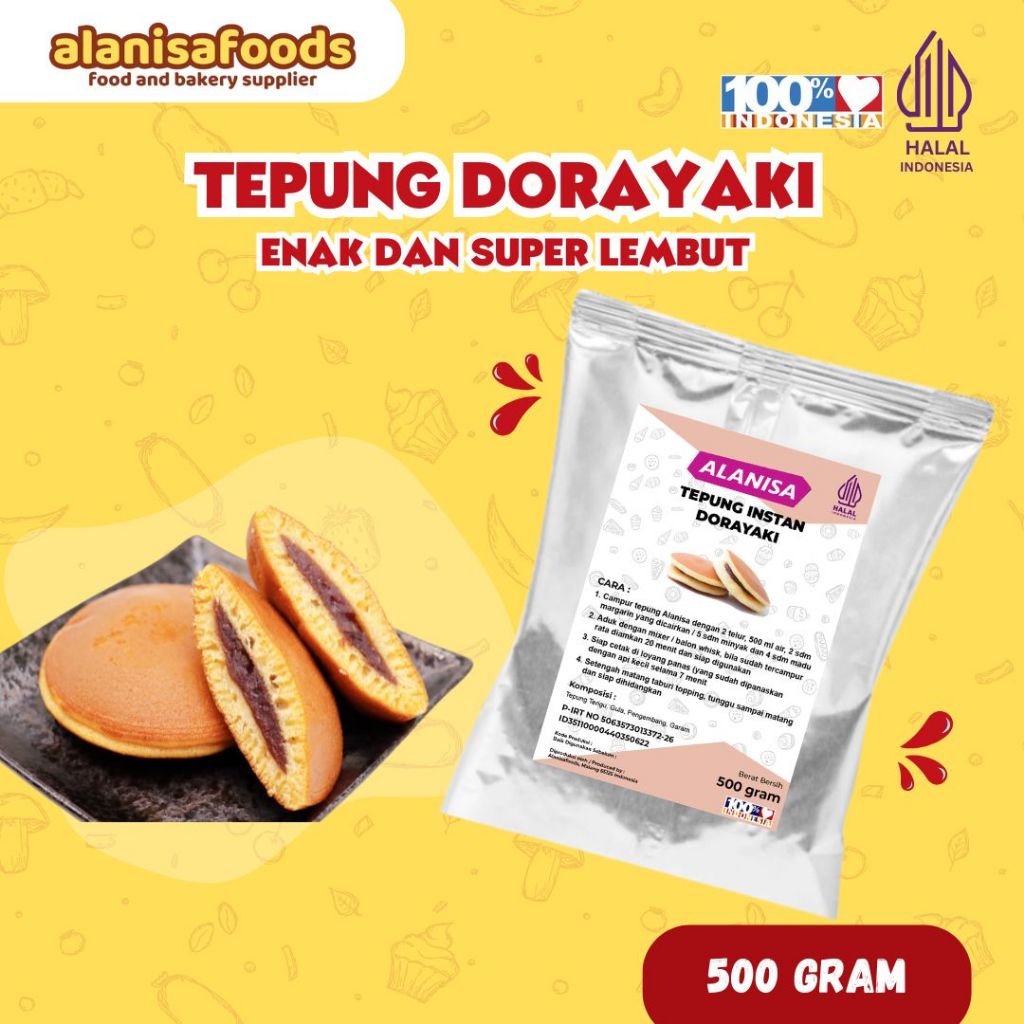 

PROMO!! TEPUNG DORAYAKI 500GR