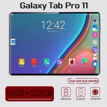 [Bisa  COD]  Tablet baru 11.2inch【16GB+512GB】Galaxy Tab Pro11 untuk pembelajaran dan hiburan kantor 