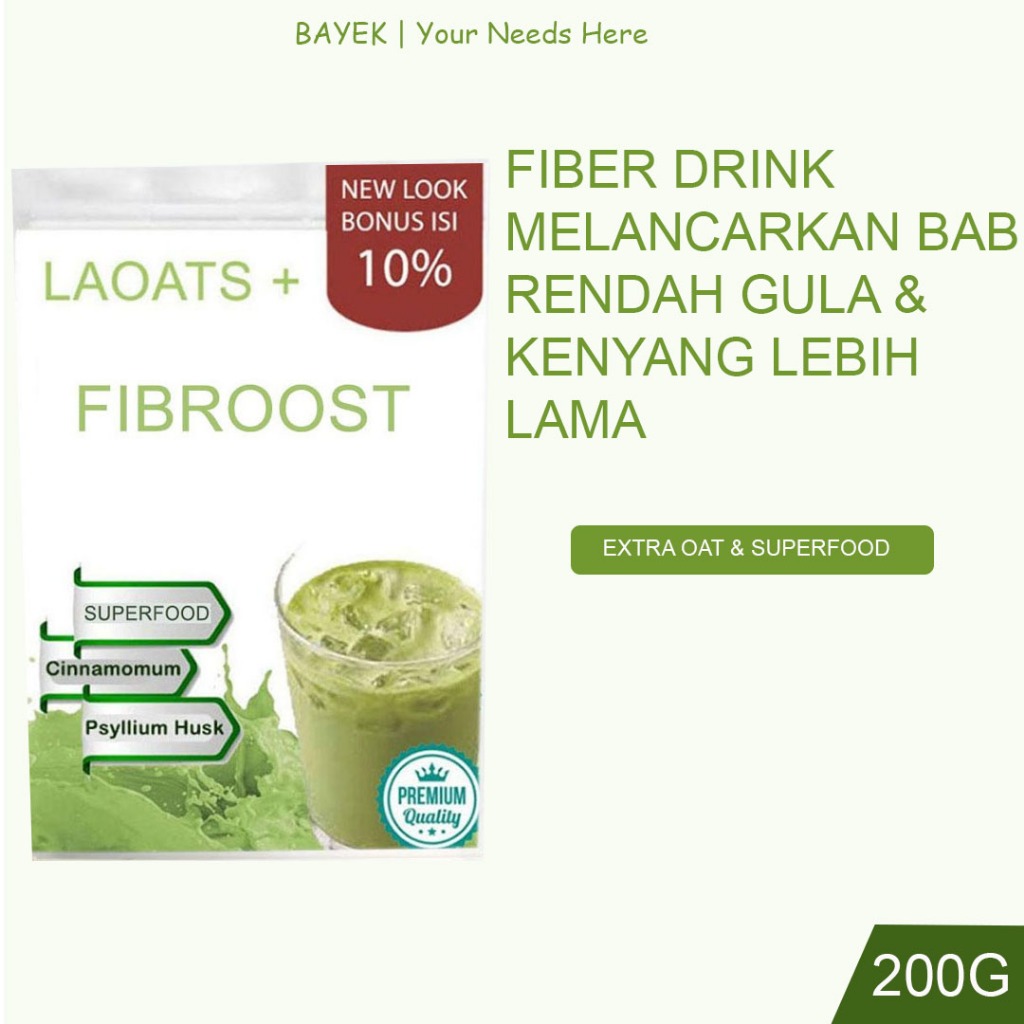 Minuman Fiber Penurun Berat Badan Pelangsing Badan Fiber Drink Minuman Pelangsing Badan Laoats