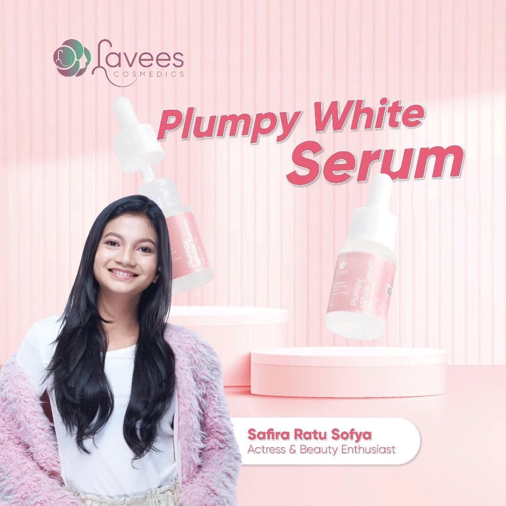 Lavees Cosmedics - Plumpy White Serum Mencerahkan Kulit Wajah & menghilangkan Flek hitam kulit wajah