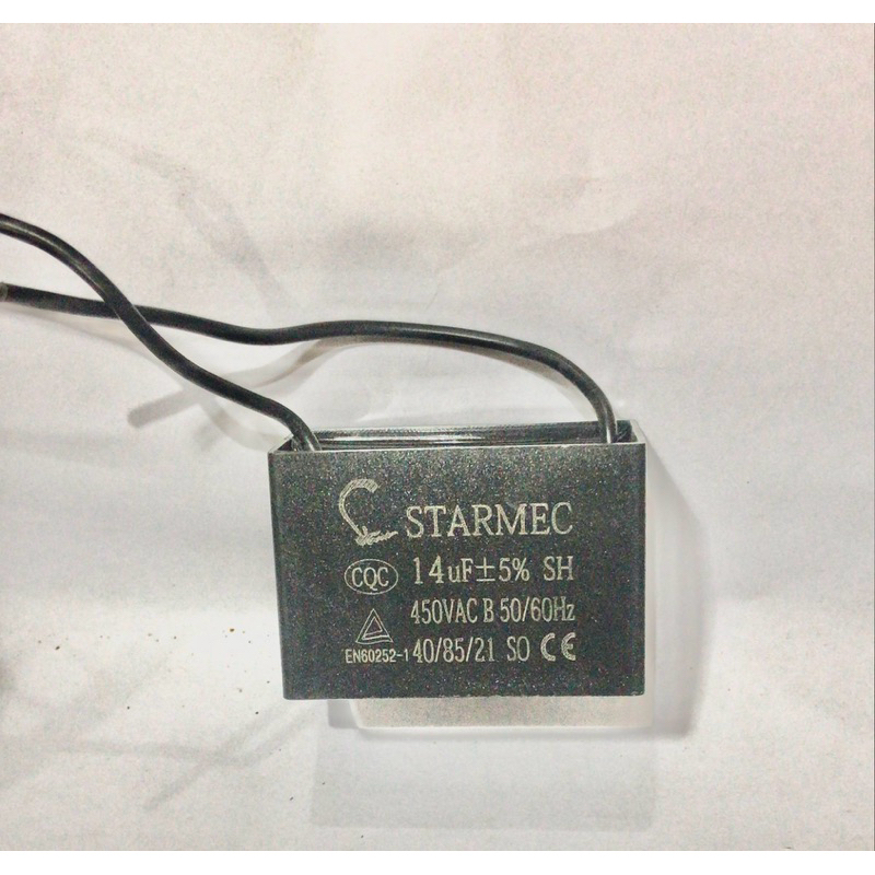 CAPACITOR CAPASITOR Kapasitor kotak 14 uf 14uf kapasitor 2 kabel pompa air mesin cuci kipas angin