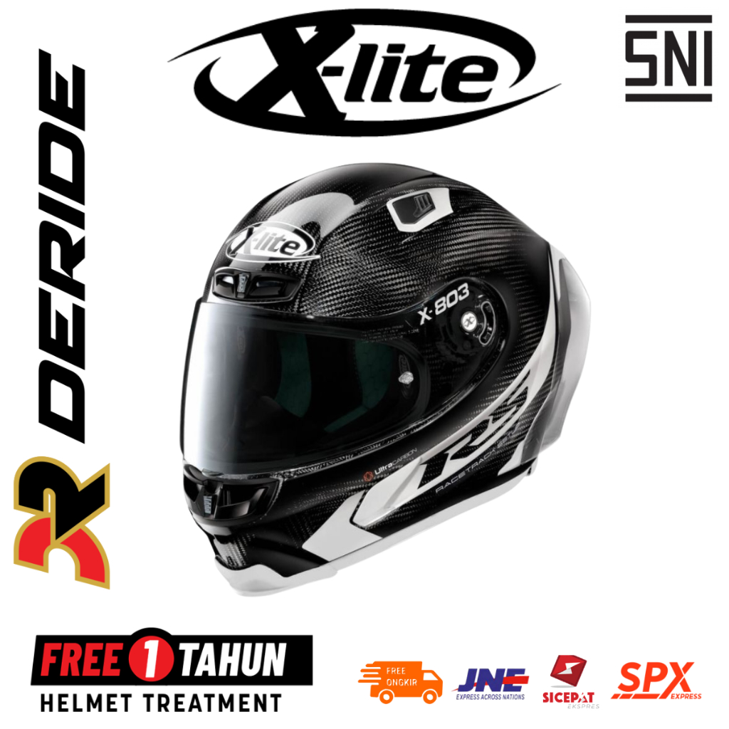 HELM XLITE X-803 RS ULTRA CARBON HOT LAP 014 FULL FACE SNI