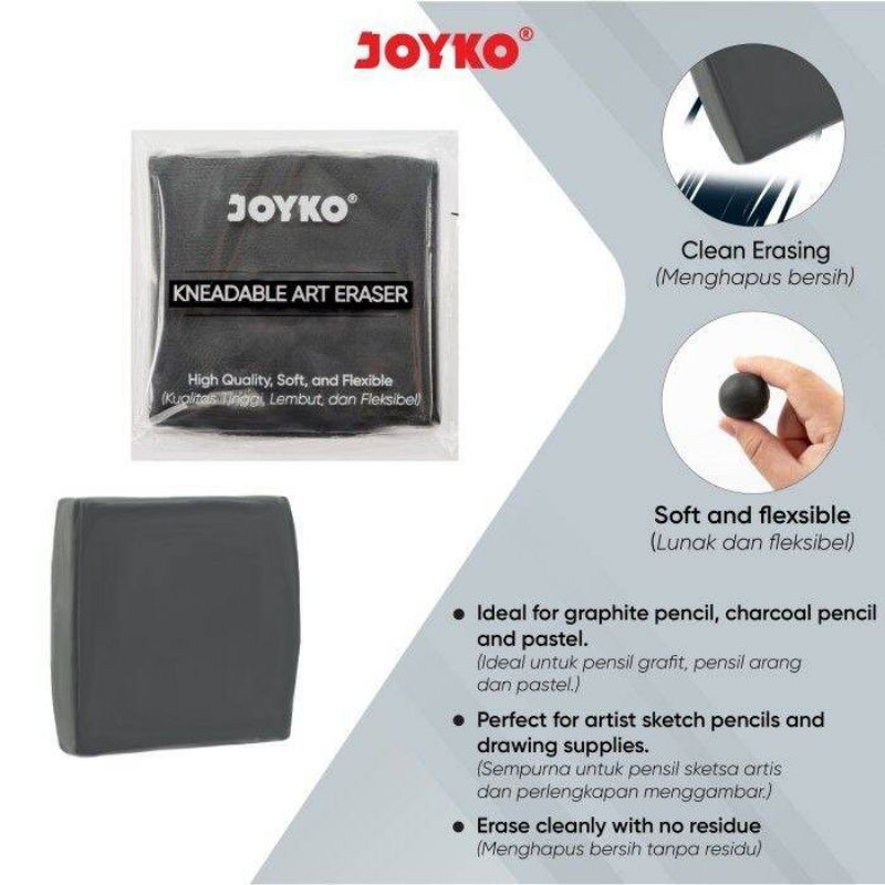 

JOYKO KER138 KNETGUMMI KNEADABLE ART ERASER FLEXIBLE PLASTICINE ELASTIC ERASER PENGHAPUS CLAY PLASTISIN FLEKSIBEL ELASTIS ULI YANG BISA DIBENTUK