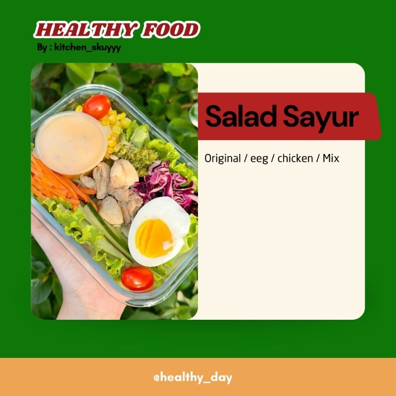 

Fresh Salad Sayur (vegetable salad)