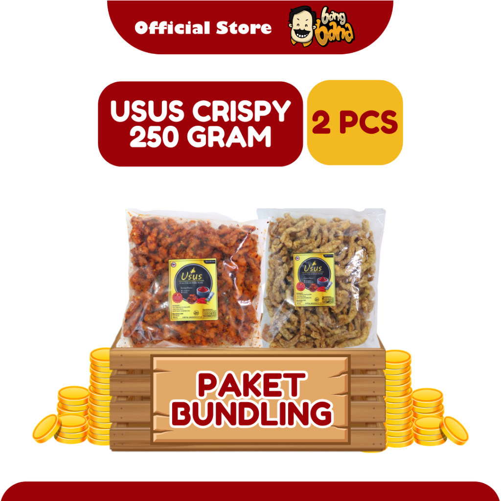 

Keripik Usus Crispy Pedas Cikruh Daun Jeruk 250 Gram Paket Bundling