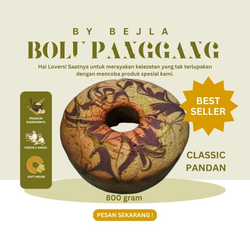 

Bolu Panggang Premium | Bolu Marmer | Kue Bolu Jadul by Bejla