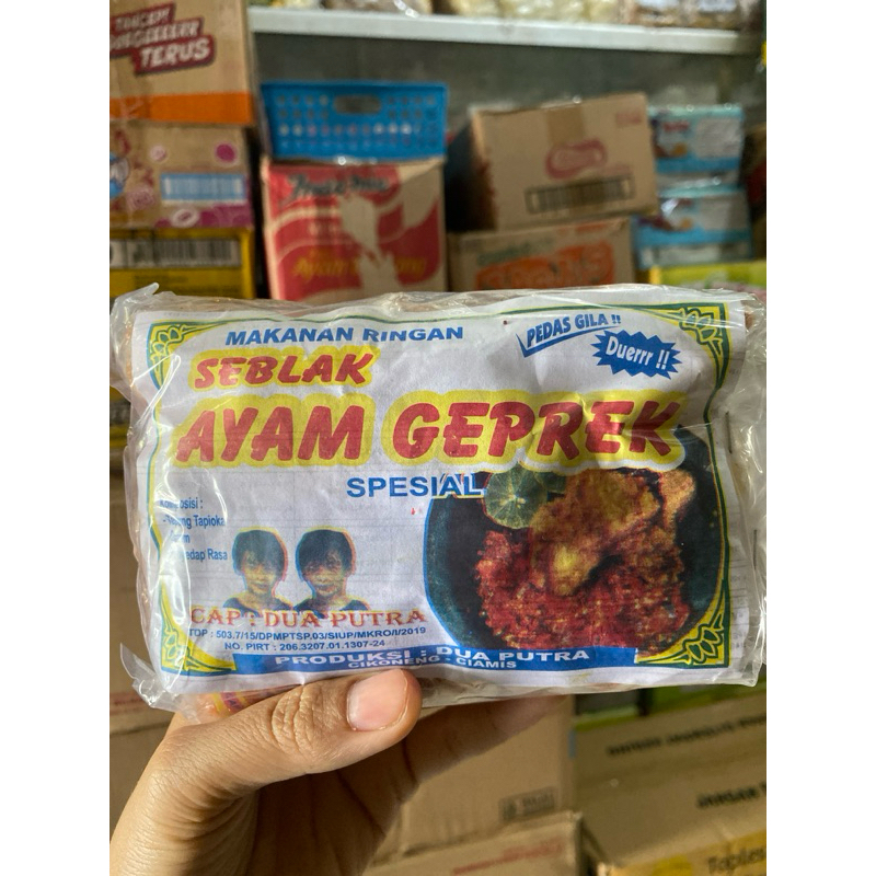 

seblak ayam geprek camilan jadul pedas