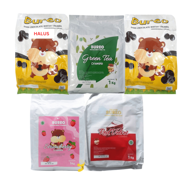 

BUREO Biscuit Crumble Halus 1 Kg & 250 gr