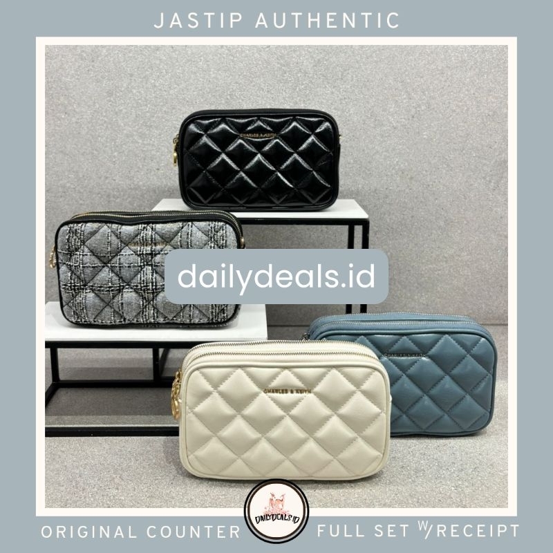#2-00151408 Mini Apfra - Jast[p] CK ORIGINAL COUNTER QUILTED CROSSBODY BAG TAS CHAIN STORE AUTHENTIC