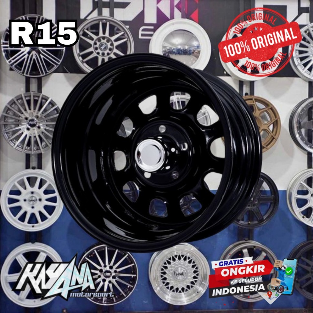 Pelek Mobil R15 Rush Taruna Velg Hsr Mokupo R15 Pcd 5x114,3 Lebar 8 Velg Mobil Murah R15