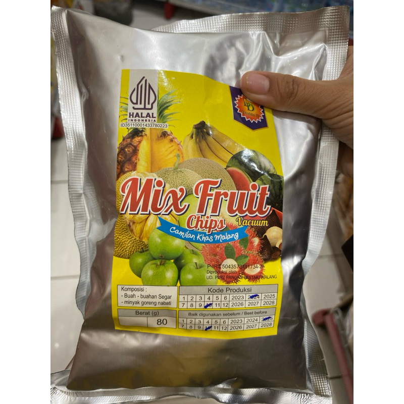 

Keripik Buah Rasa Mix Berat 80 Gram