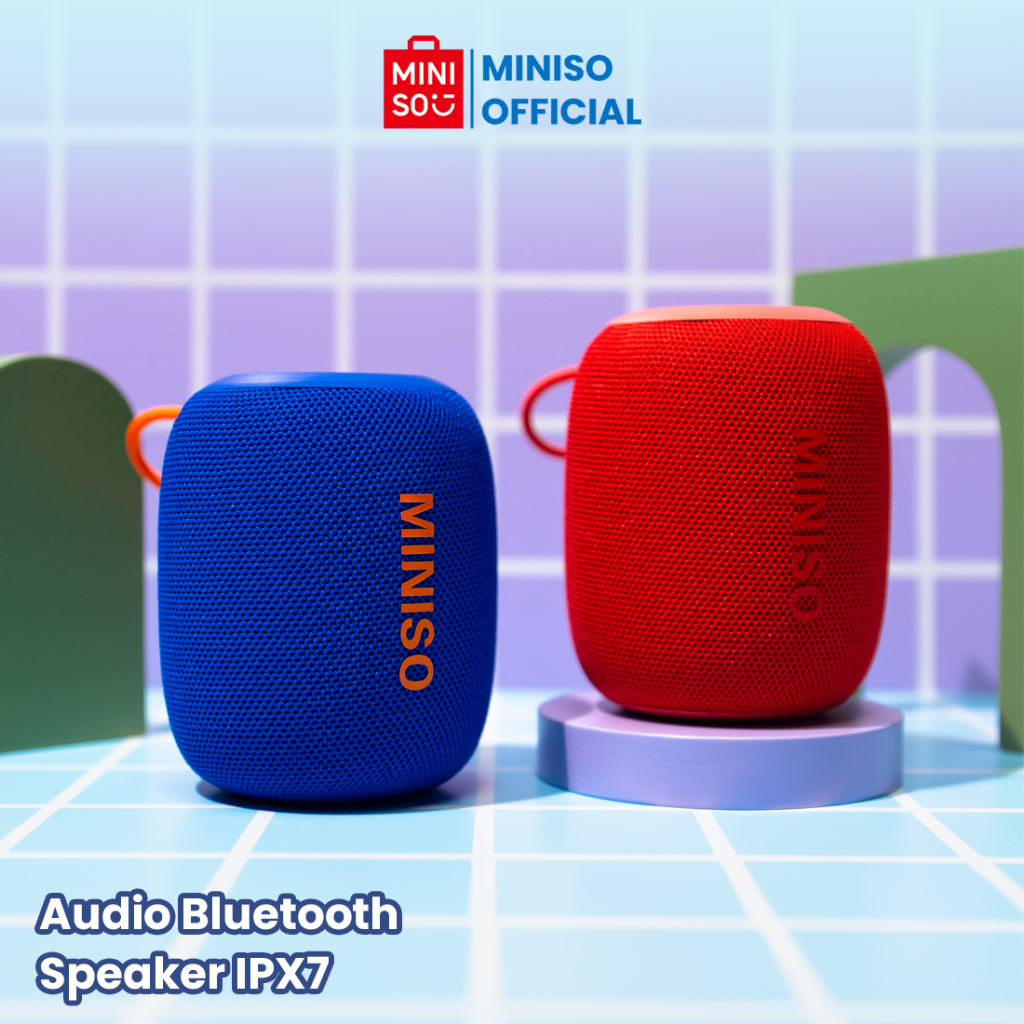 【CLEARANCE】 MINISO Speaker Bluetooth Wireless 1200mAh TWS Bluetooth 5.3 Tahan Air IPX7 RGB HIFI Port