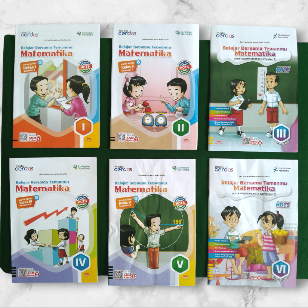 LKS CERDAS MATEMATIKA SD KELAS 1-6 (K-MERDEKA) Semester 2