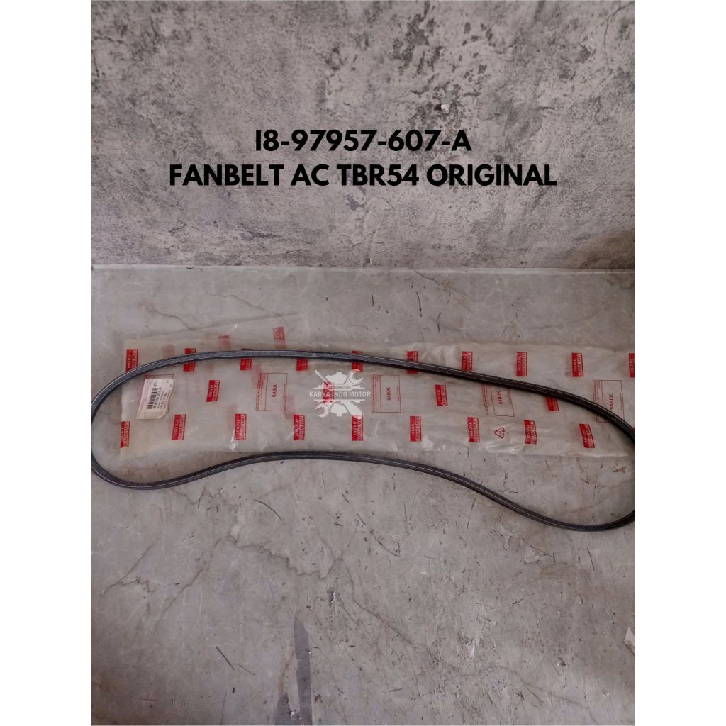 FAN BELT AC KOMPRESOR TBR54 PANTHER 2.5 ISUZU 18-97957607-A ORIGINAL 8-97957-607-A