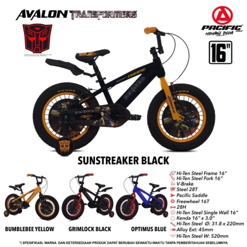 [KID] Sepeda anak BMX 16 / 18 PACIFIC UMAGA GX JUSTICE LEAGUE AVALON TRANSFORMERS SPECIAL EDITION NE