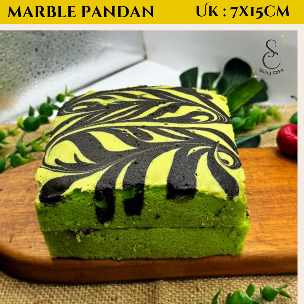 

Kue Bolu Panggang Pandan Marble Coklat