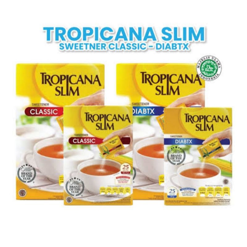 

Tropicana Slim Isi 25 Sachet - Pemanis Bebas Gula