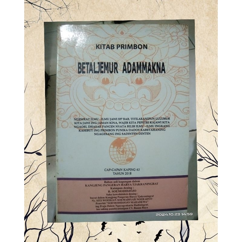 BUKU PRIMBON JAWA BETALJEMUR ADAMMAKNA