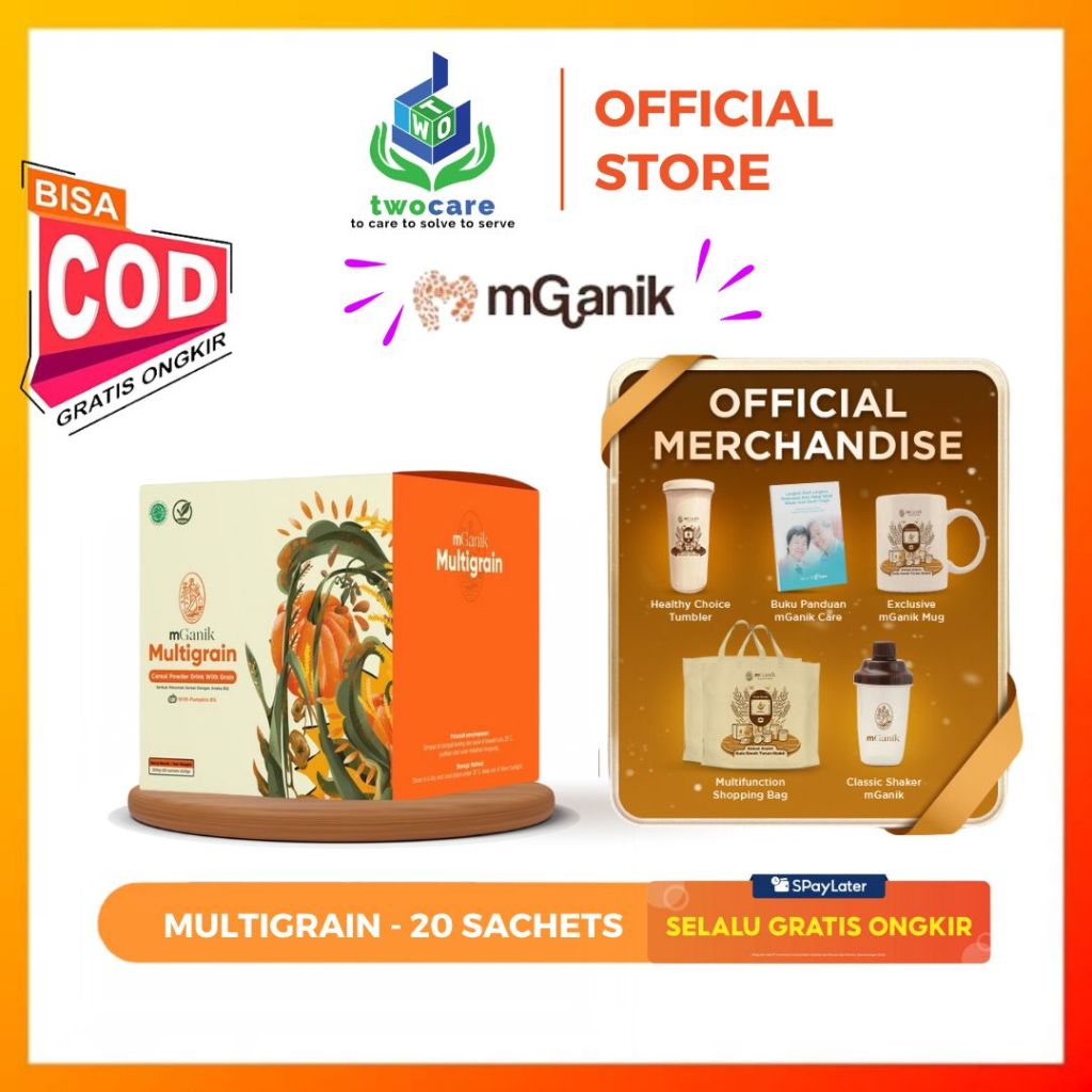 

MGANIK MULTIGRAIN ORIGINAL ISI 20 SACHET- Minuman Sereal Multigrain Cegah Gula Darah dan Diabetes