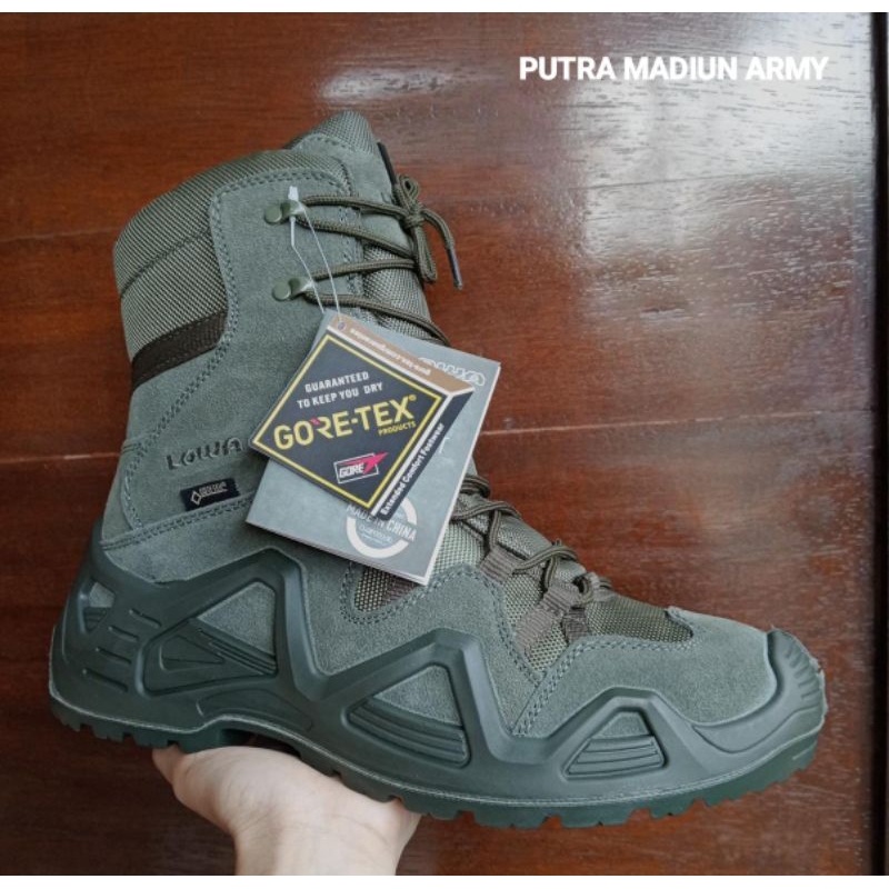 Sepatu Lowa Tactical / Sepatu Lowa 8 inci / Sepatu Lowa Tali / Sepatu Lowa Hijau