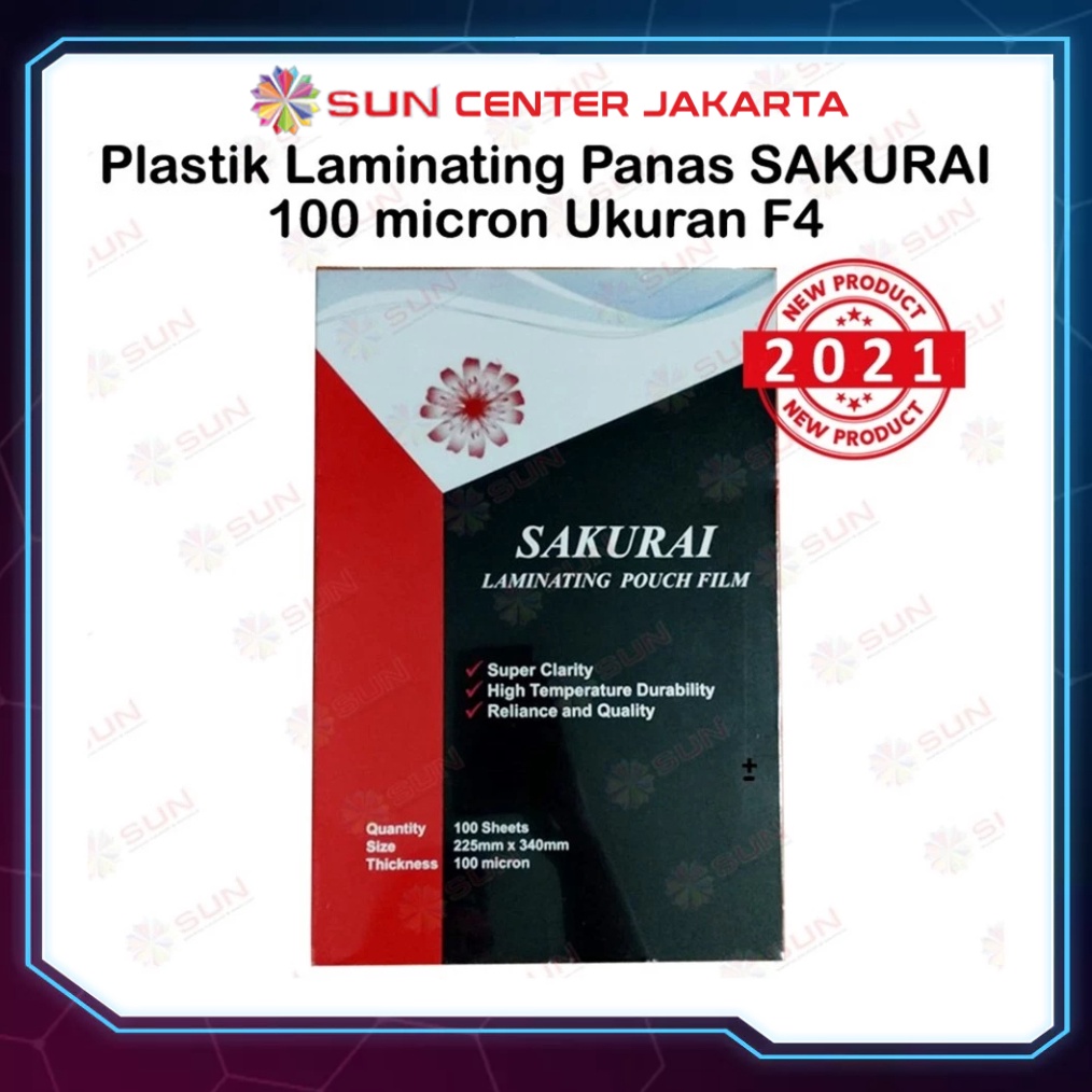 

KODE O42X Plastik Laminating SakuraiHomboGKTech F4A4A3 Laminasi Panas Hot Laminating 1 mikron