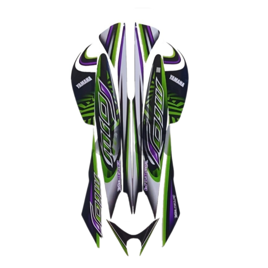 Stiker Striping Mio J 2013 Hijau List Stiker Standar Mio J 2013 - Striping Standar Mio J 2013