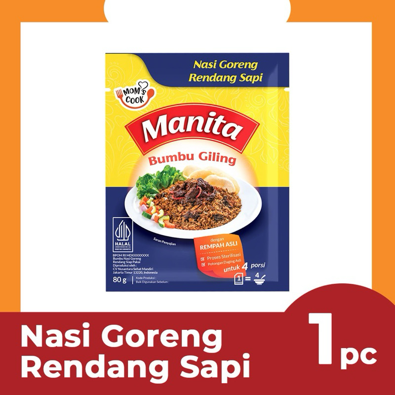 

Bumbu Nasi Goreng Rendang Sapi MANITA