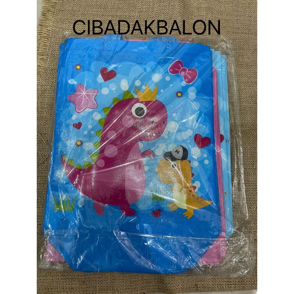 

Tas Jinjing Kanvas Besar Dino / Tas Bingkisan Ulang Tahun / Birthday Party Canvas Snack Bag / Tas Ulang Tahun / Goodie Bag Dino