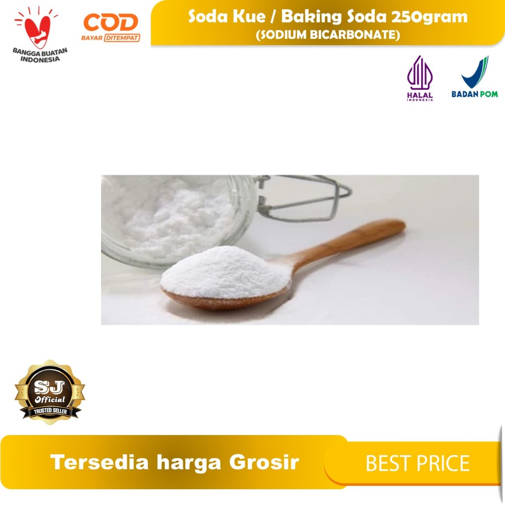 

SODA KUE / BAKING SODA 250gr (SODIUM BICARBONATE)