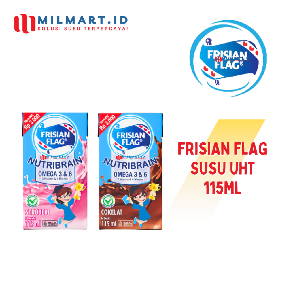 

FRISIAN FLAG SUSU UHT 115ML SUSU COKELAT SUSU CAIR STRAWBERRY