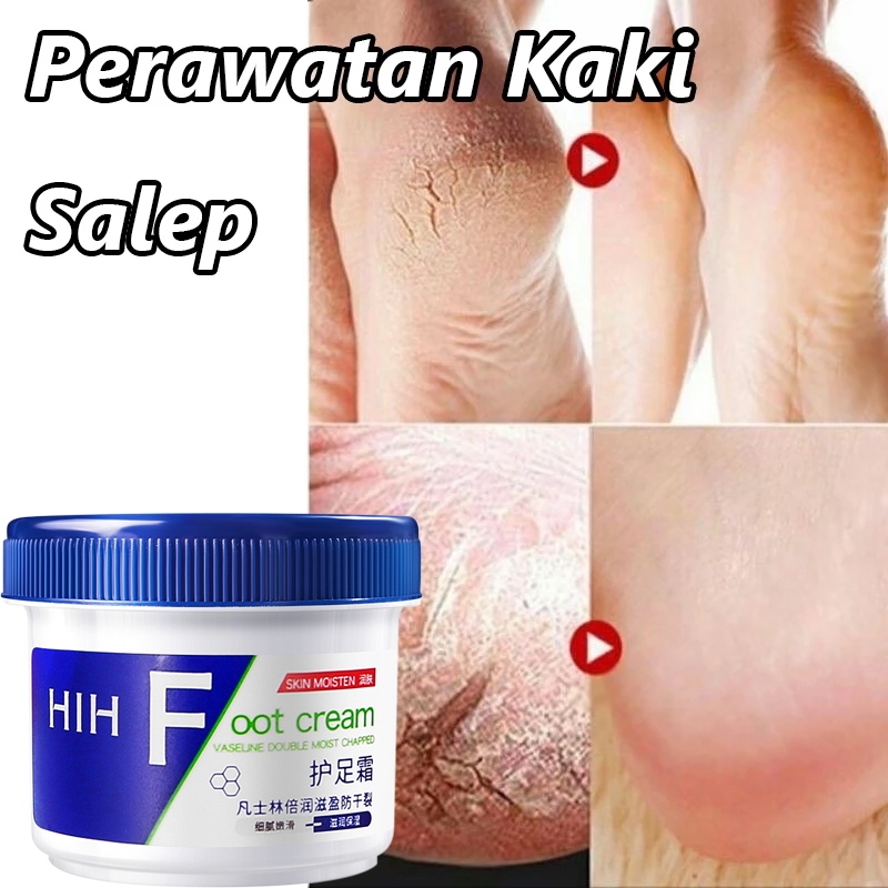 Vaseline kaki pecah dan kering Foot cream Obat kaki pecah Pelembab kaki kering dan pecah Penghalus