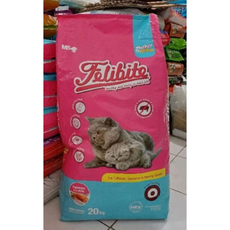 (EXPEDISI) FELIBITE MOTHER KITTEN SALMON 20KG