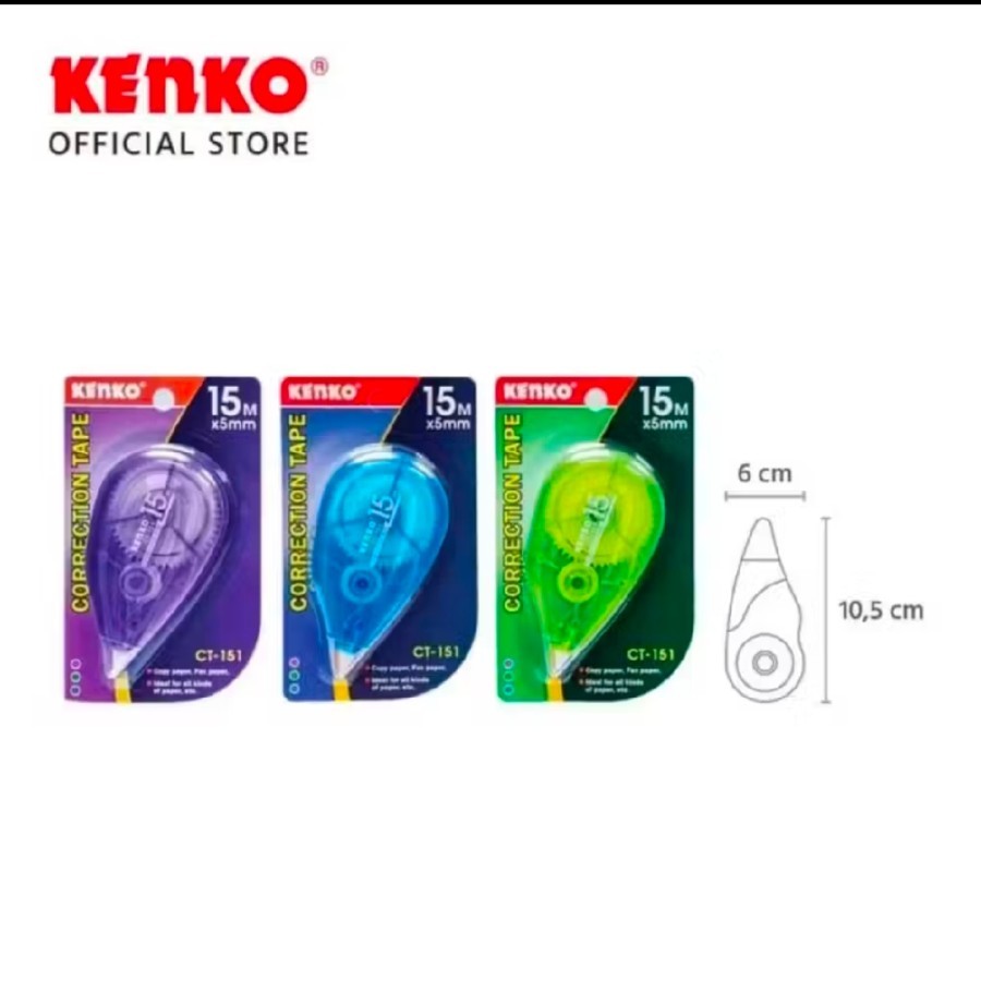 

KENKO CORRECTION TAPE CT-151 (15m x 5mm)