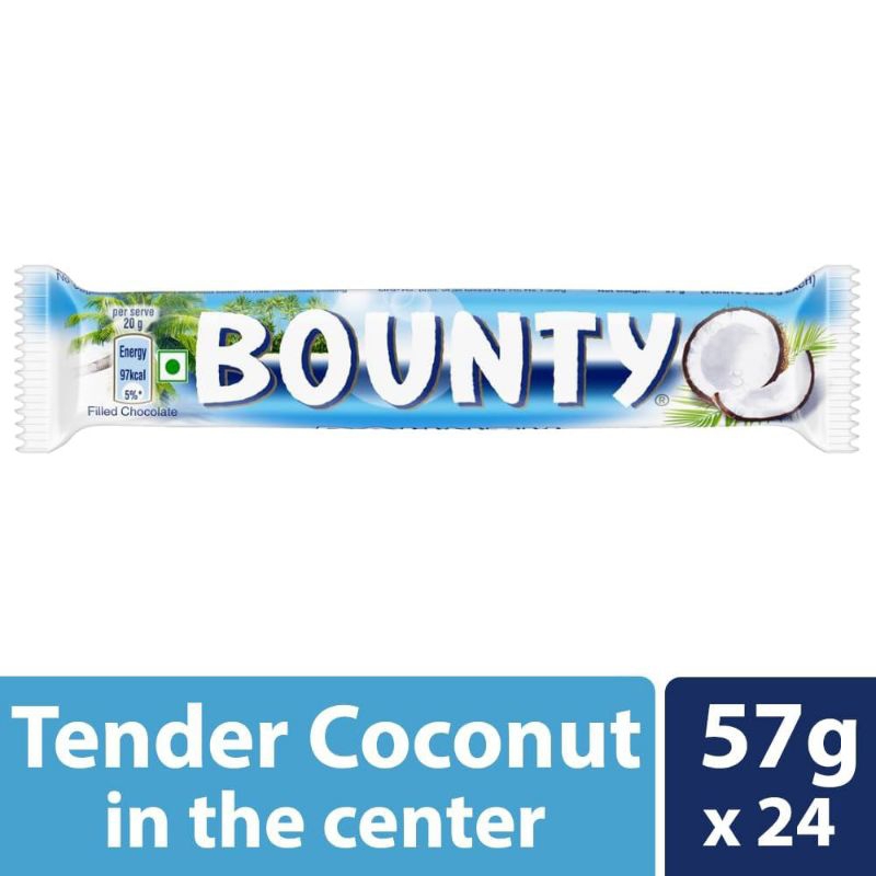 

bounty coklat kelapa bounty bar 57gram ori enak coklat isi kelapa bounty bar