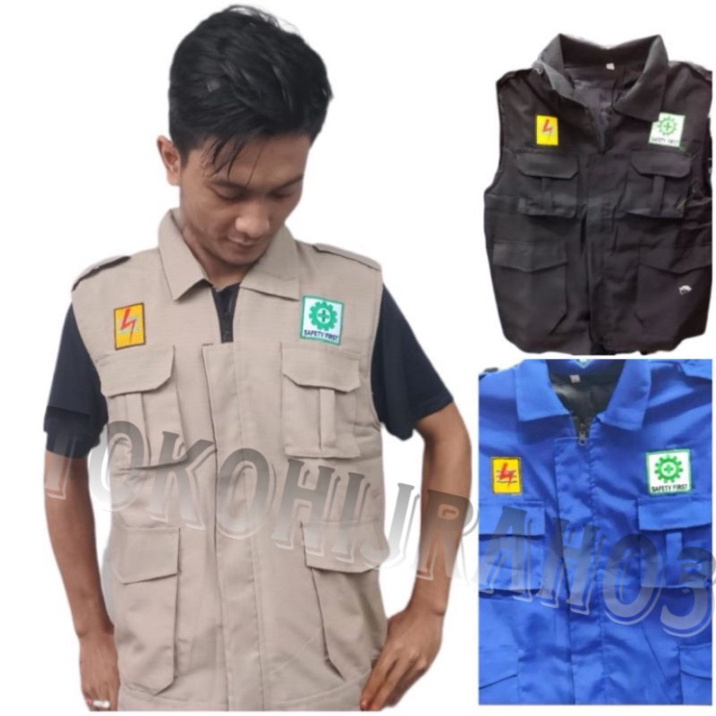 Rompi Listrik Pintar | Baju Listrik Pintar | Kemeja Rompi PLN