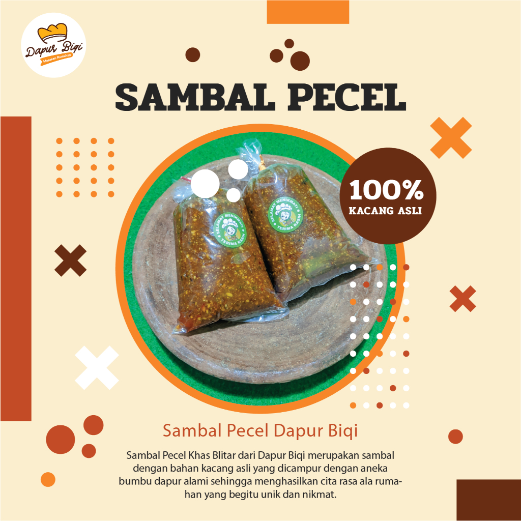 

Sambal Pecel Khas Blitar Dapur Biqi 250 gram