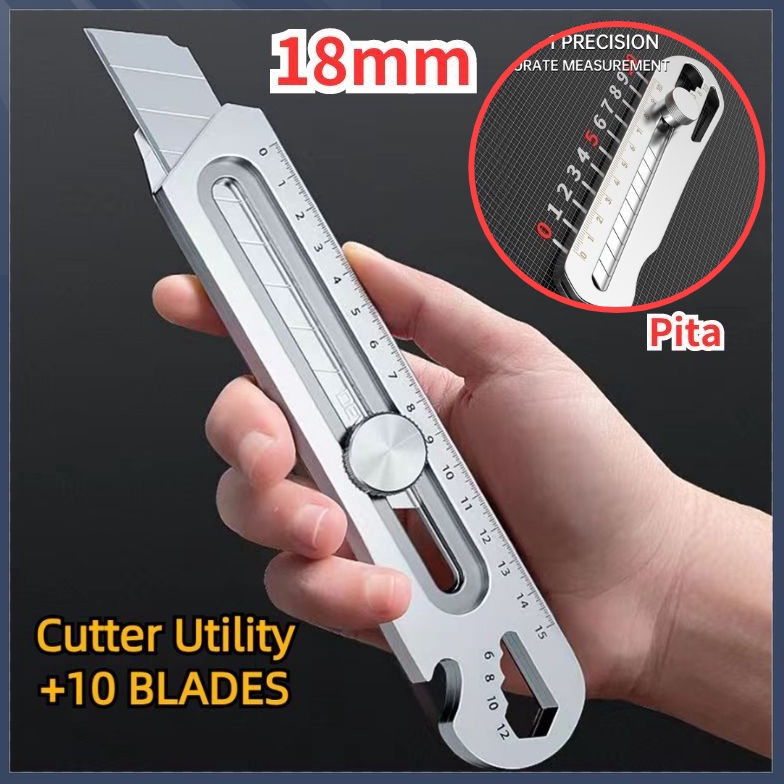 

ART F3Z4 CODCutter Pisau 18mmCutter Blade BladesCutter UtilityCutter Multifungsi Stainless SteelCutter Stainless AluminiumRefill Cutter SetCutter Besi Stainless Besar