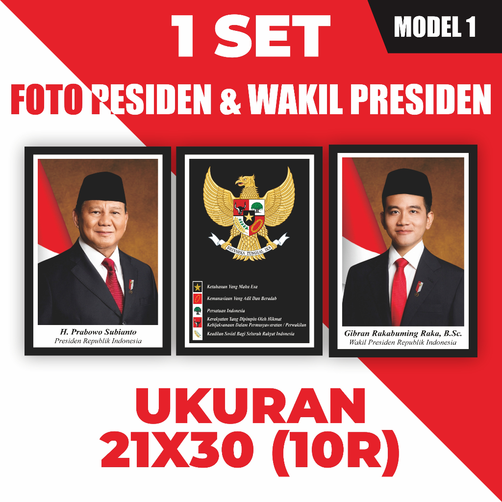 

SET FOTO PRESIDEN WAKIL PRESIDEN