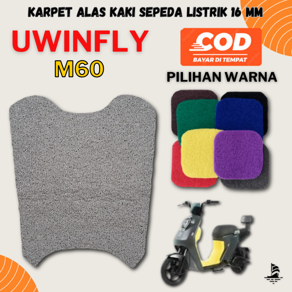 Karpet Sepeda Motor Listrik Uwinfly M60 - Mie Bihun Serabut