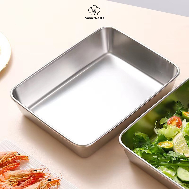 Nampan Stainless Steel / Nampan Baki Stainless Steel / Nampan Kotak Stainless Steel  SM