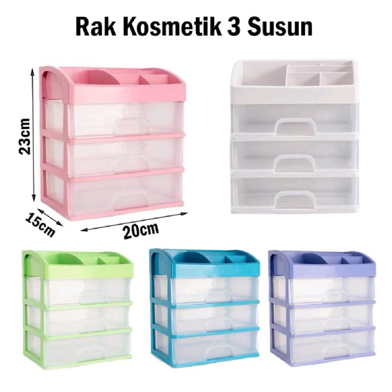 Rak Kosmetik Elco | Rak laci Multifungsi | Rak Kosmetik Laci | Rak ATK Multifungsi