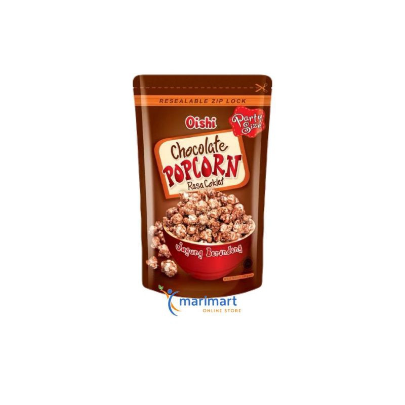 

OISHI Popcorn Chocolate 100gr - Ziplock - Rasa Cokelat