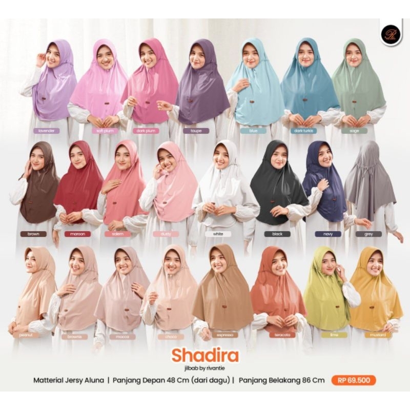 Jilbab shadira Bergo by Rivantie