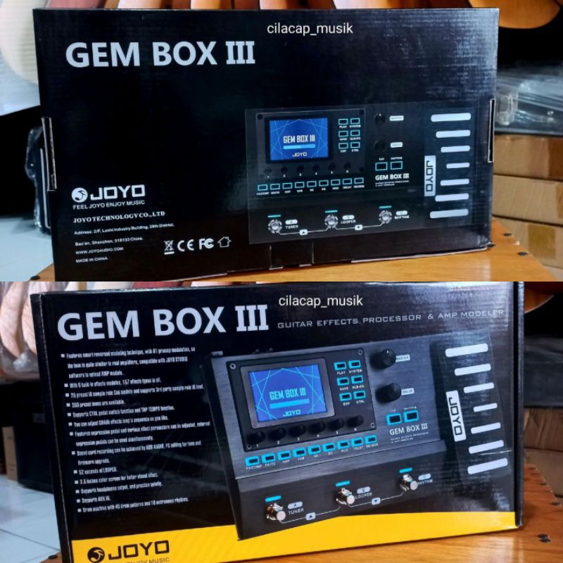 JOYO GEMBOX 3 EFEK GITAR JOYO GEM BOX III GITAR ELEKTRIK