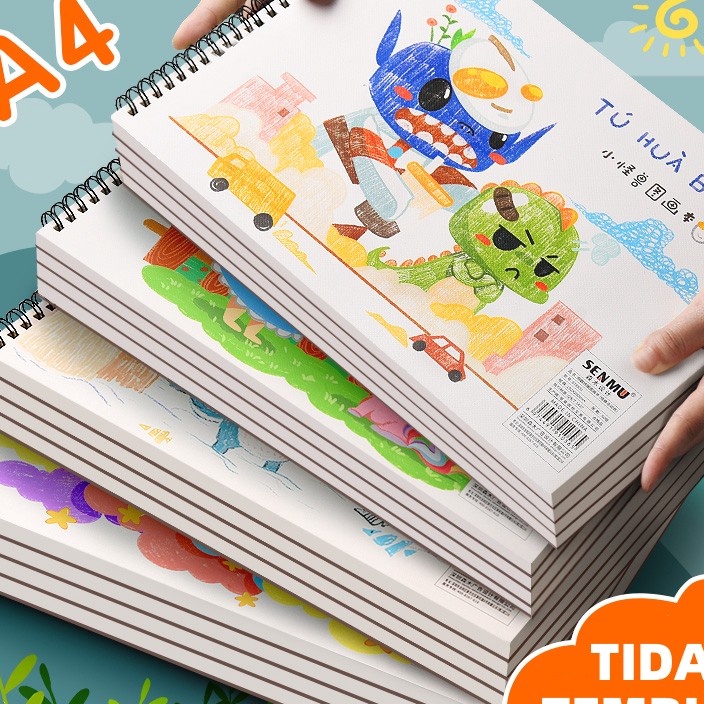 

FG2 Buku Gambar Anak A4Drawing Book 35 LembarCat Air Tebal 1gsm LukisMiss Art