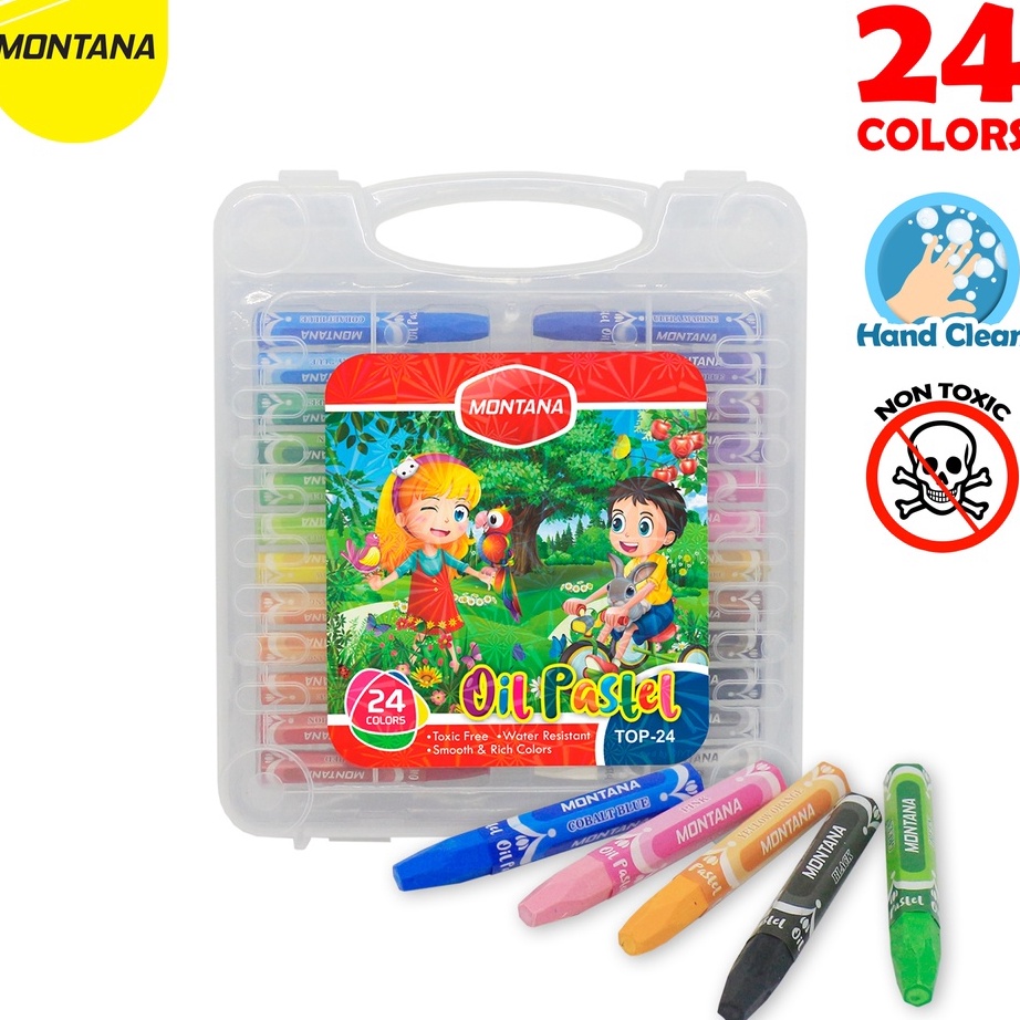 

Beli MONTANA Oil Pastel Krayon Minyak Montana TOP24B 24 Warna Colors