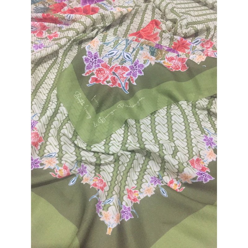 Scarf-Hijab-Ethnic-Batik.Bunga-4, Pekalongan Jawa Tengah