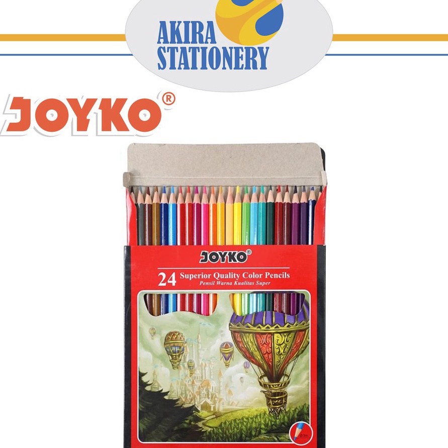 

Terbatas COLOR PENCIL PENSIL WARNA JOYKO 11 CP11 24 WARNA