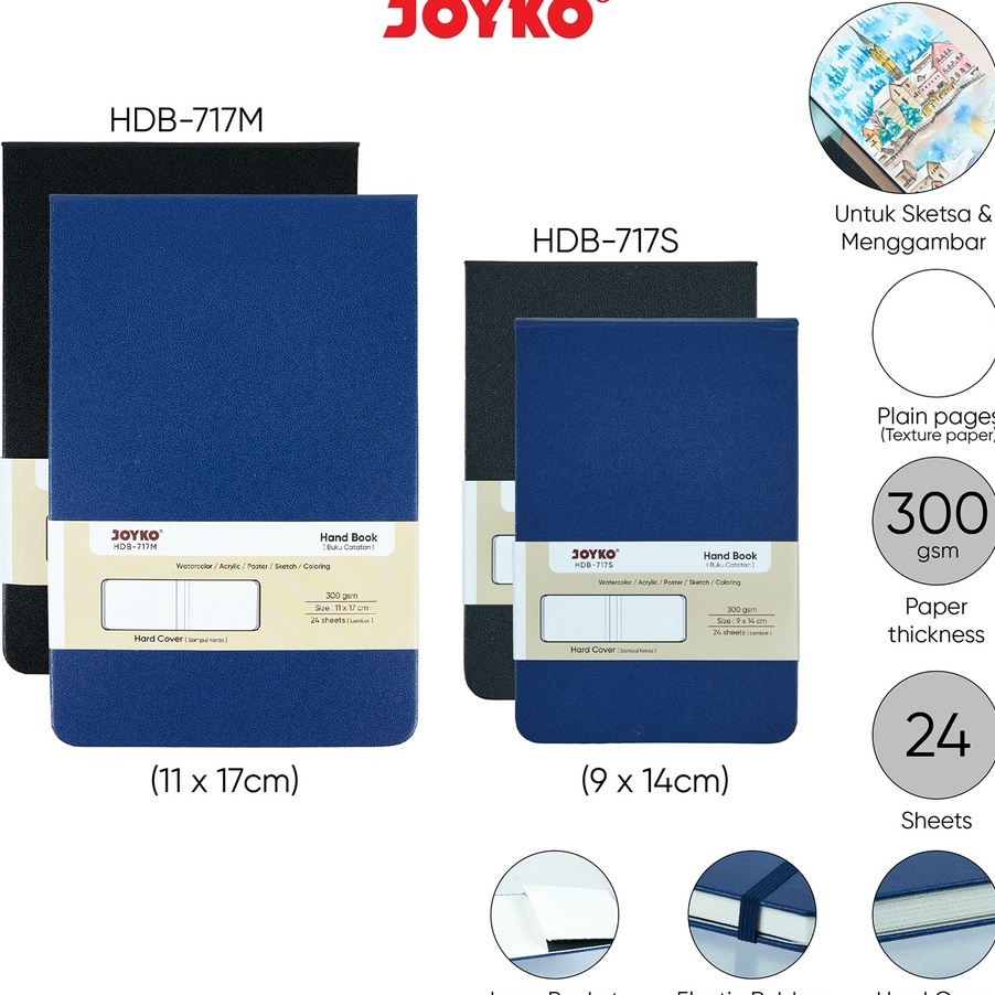 

KP8 Buku Catatan Sketsa Hand Book Joyko HDB717S717M 3 gsm